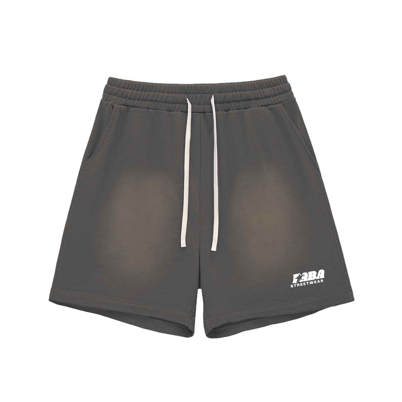 Sun Fade Raw Edge Cotton Shorts
